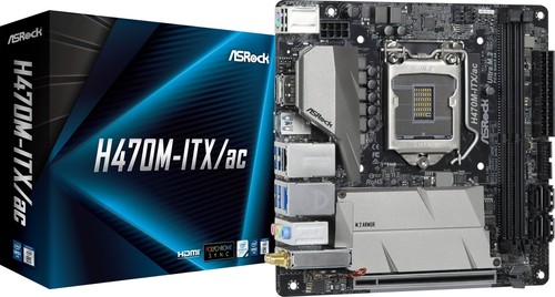 Asrock h470m itx mainboard - h470m-itx/ac,