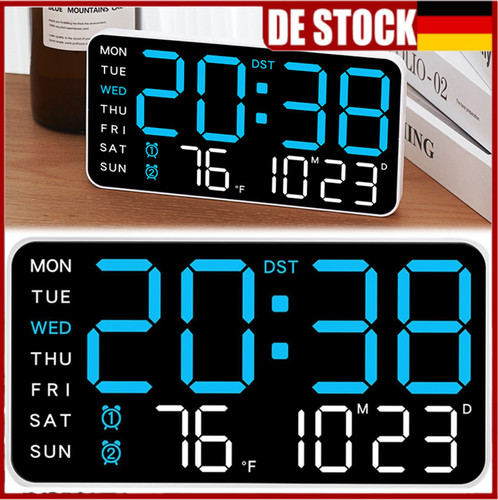 Große led digital wanduhr - große,