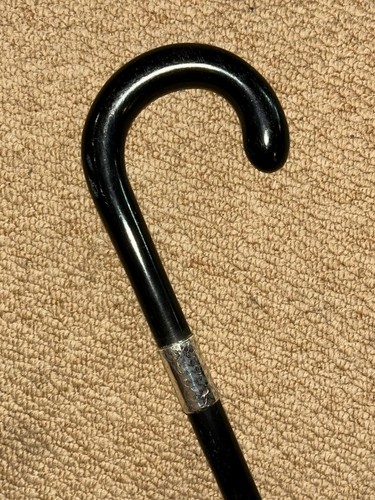 Antiker ebonisierter gehstock - ebonisierter,