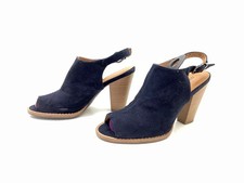 Graceland Damen Sandale Sandalette Pantolette Blau Gr. 37 (UK 4)