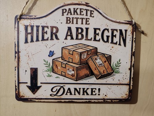 Pakete hier ablegen - , paket