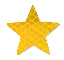 5x Auto Aufkleber Stern