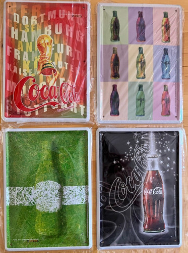 Coca cola blech metallschilder - coca-cola,