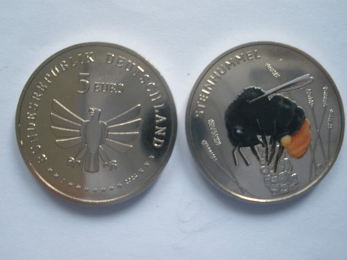 Steinhummel euro münze aus - steinhummel,,