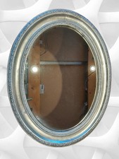 Wandspiegel ovaler Holzrahmen