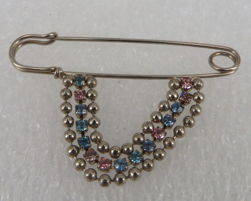 Neugablonz brooch gewand - brooch:,