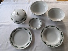 Fürstenberg „Schlossgarten Grüne Ranke“ - Speiseservice für 6 Personen, wie neu