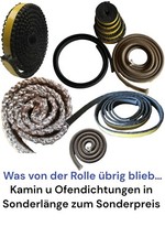Sonderposten Kaminschnüre Ofenschnüre Ofenbänder Kaminbänder Kamin Ofen Dichtung