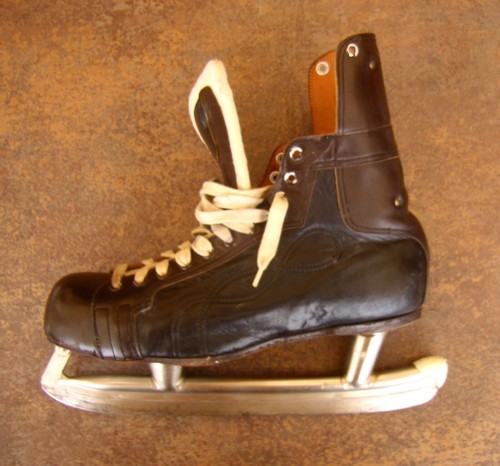 Good very old ccm - , leather