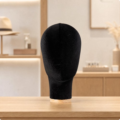 Mannequin head with wooden - with,