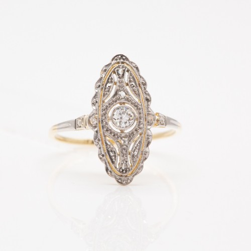 Diamantring 750 18kt - in, 750/18kt