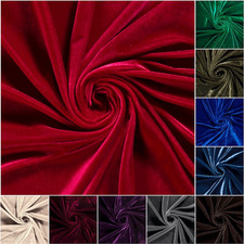 Stretch Samt Stoffe Glänzend Bi-Elastisch Dekostoff Bekleidung Karneval Kostüm