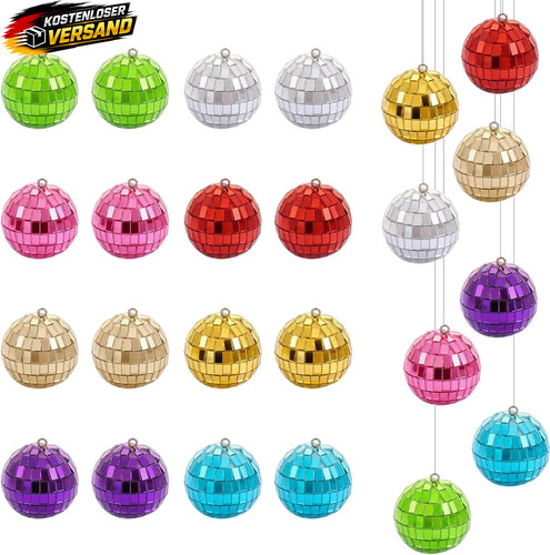 Mini discokugel set 3cm bunte - mini,