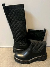 Stiefel schwarz gesteppt - stiefel,
