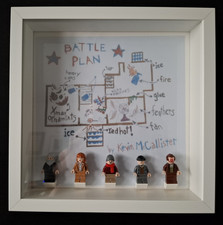 Displayrahmen mit LEGO fünf Lego Minifiguren - Home Alone/Kevin allein zu Haus