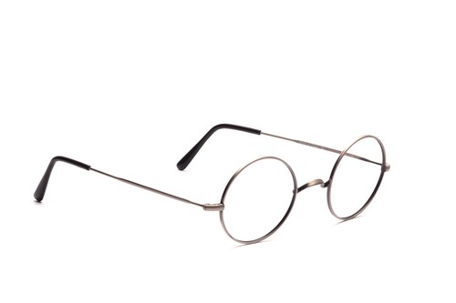 Runde metallfassung brille - runde, in