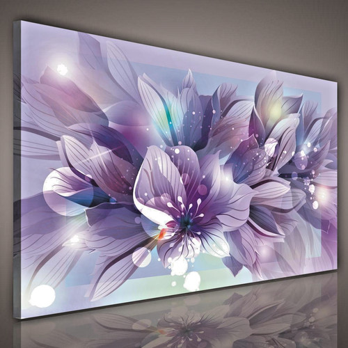 Leinwand bilder blumen lila - blumen,