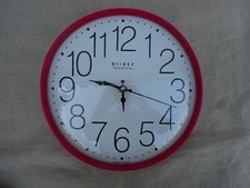 Uhr Wanduhr Weimar rot ca . 26 cm