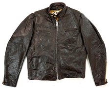 SCHOTT US Vintage Cafe Racer Biker Motrrad Lederjacke 48 M