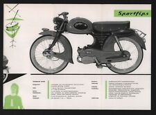 NÜRNBERG, Prospekt 1956, TRIUMPH Werke AG Moped SportFips