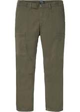 Regular Fit Stretch-Thermohose Straight Gr. 48 Dunkeloliv Herren Cargo-Hose Neu
