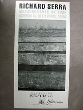 RICHARD SERRA - HANDSIGNIERT - Hamburger Kunsthalle, sehr selten - VP: 790 Euro