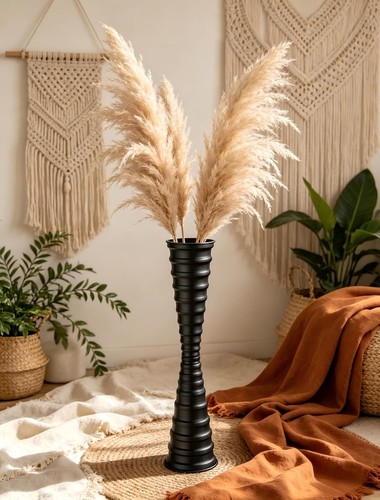 Bodenvase groß schwarz - , 66cm