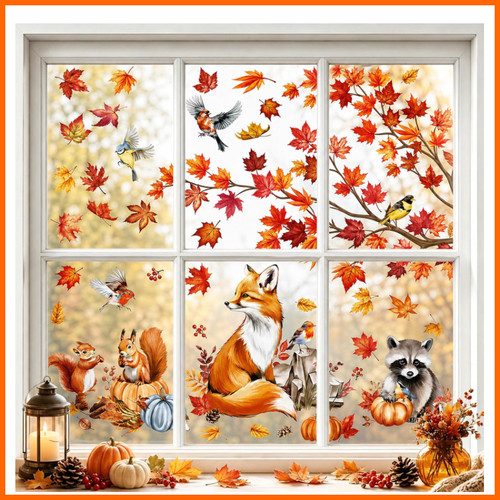 Herbst fensterbilder set - herbst, 67