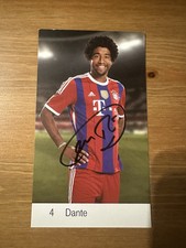 AUTOGRAMM DANTE BRASILIEN FUSSBALL DFB BAYERN MÜNCHEN 2014/15