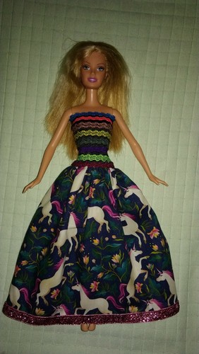 Barbie kleid einhorn puppen - einhorn,