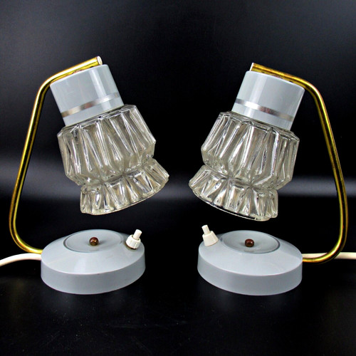 Retro nachttischlampe 60er - 2x,