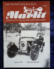 Oldtimer Markt 7.1983  Rover 8