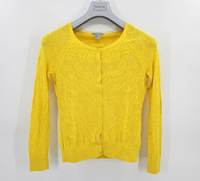 H&M Damen Leichter Strickpullover Strickjacke Sweater mit Lochmuster in Gr. M