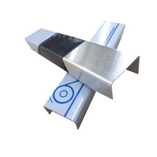 Edelstahl gebürstet U Profil Stärke 0,5mm 1,0mm 1,5mm 2,0mm U Profil Leiste