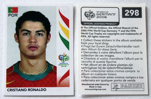 Panini soccer sticker card - panini,