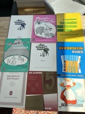Konvolut 10 Notenhefte für Akkordeon, Ziehharmonika Noten Songbook, Preissler