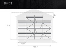 10x12 baugerüst neu - m,