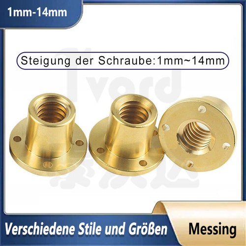 Messing trapezgewinde mutter - messing,