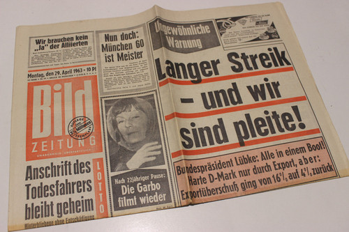Bildzeitung 1963 april - bildzeitung,