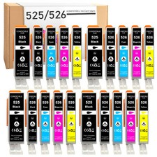 20 Tintenpatronen PGI-525 CLI-526 für Canon Pixma MX715 MX885 MX895