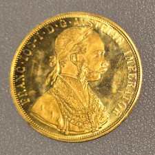 4fach Dukat Goldmünze 1915