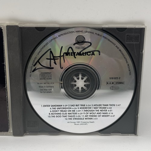 James hetfield autograph auf - james,