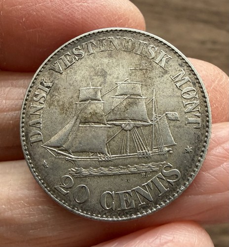 Dänisch westindien silber 20 - silber,