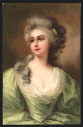 Künstler dame in - künstler-ak,