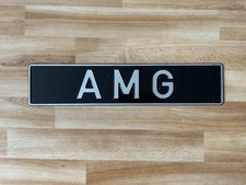 Altes großes AMG Mercedes Blechschild / Metall Schild Werbung Verkaufsschild 
