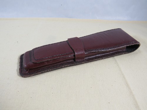 Weinrotes leder stifte etui - weinrotes, stifte-etui
