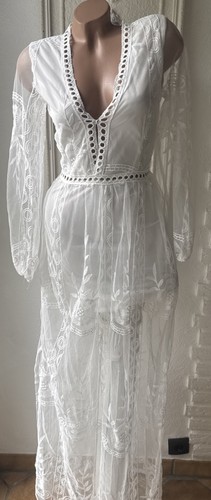 Strand spitze maxi kleid - strand,