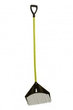 Technigart Schaufel-Rechen - Multifunktionales Gartengerät - Grün oder Rot