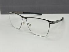 IC! Berlin Brille Herren Damen Grau  eckig Gun metall  Conrad O. Metall NP:499€