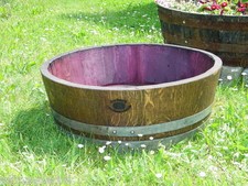 Weinfass Holzfass 1/4  Fassabschnitt vom 300L Fass Regentonne